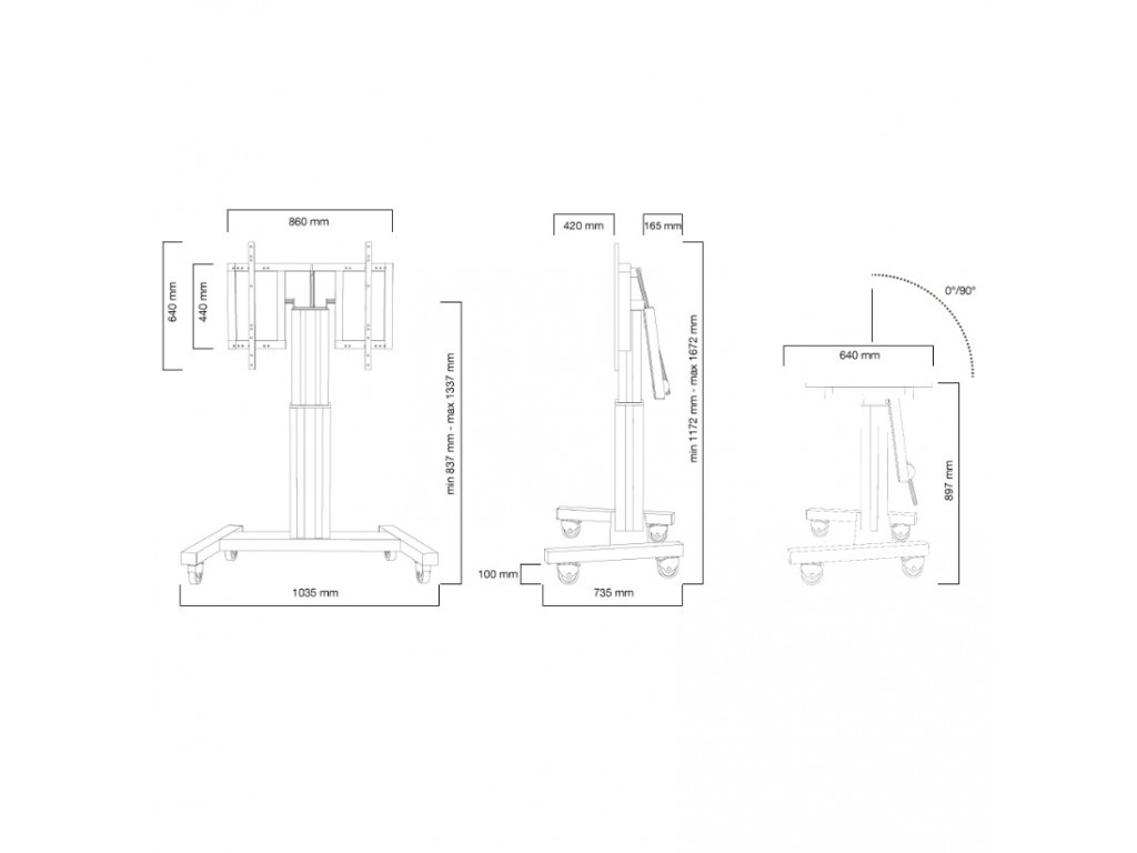 Стойка Neomounts by NewStar Motorised Mobile Floor Stand (90° tilt) - VESA 200x200 up to 800x600 6834_23.jpg