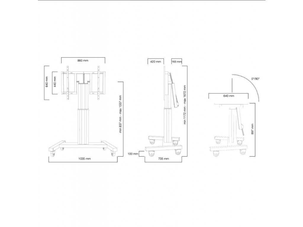 Стойка Neomounts by NewStar Motorised Mobile Floor Stand (90° tilt) - VESA 200x200 up to 800x600 6835_7.jpg