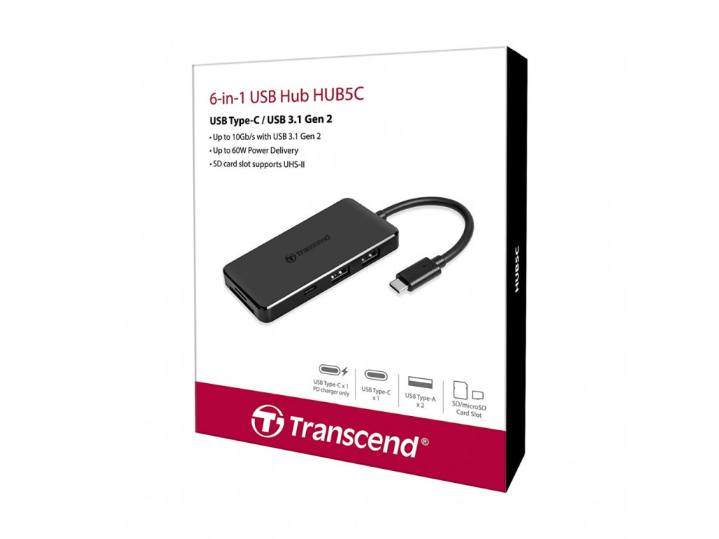 USB хъб Transcend 3-Port Hub 14449_5.jpg