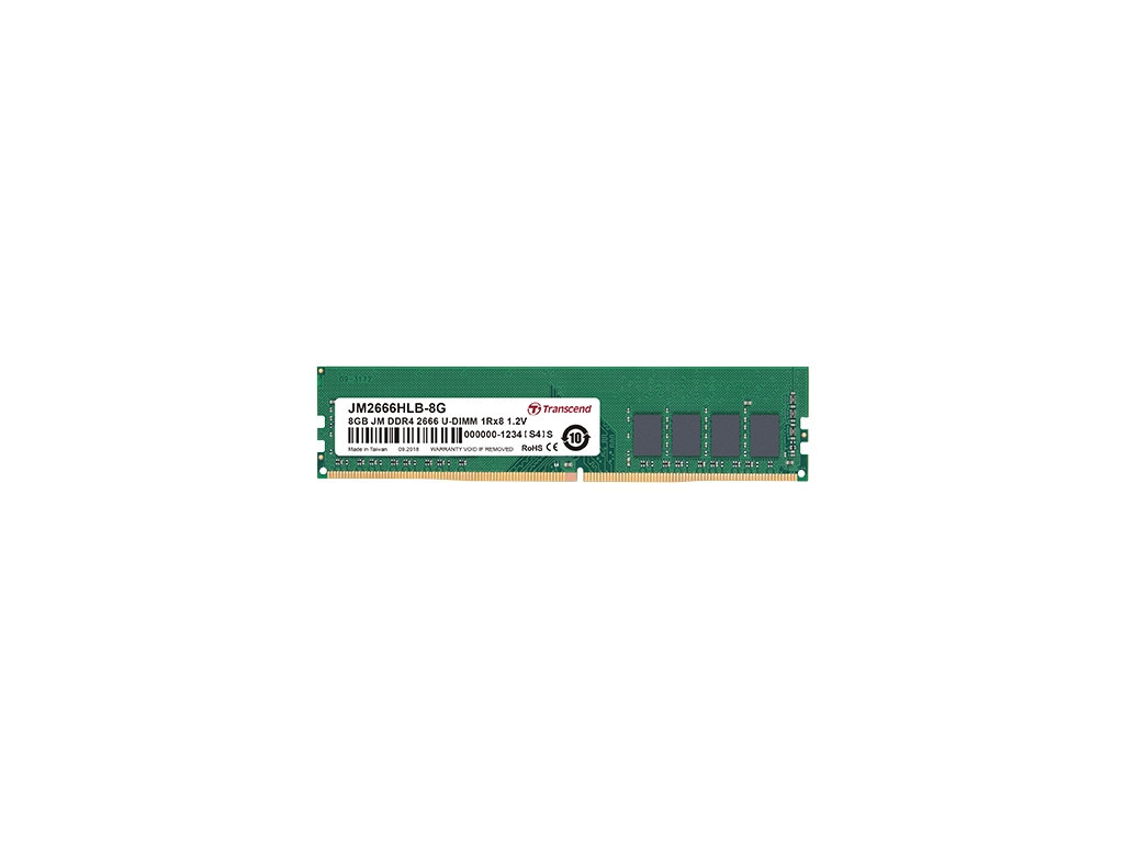 Памет Transcend 4GB 288pin U-DIMM DDR4 2666 1Rx8 512Mx8 CL19 1.2V 5663.jpg