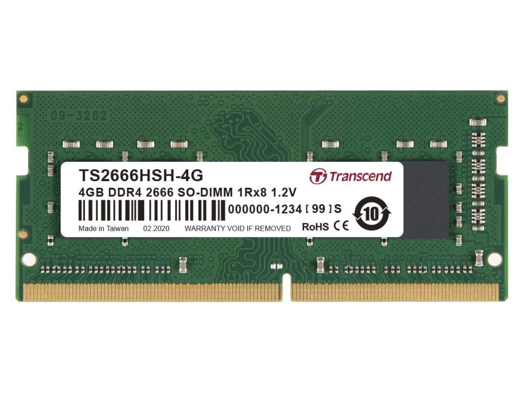 Памет Transcend 4GB TS DDR4 2666Mhz SO-DIMM 1Rx8 512Mx8 CL19 1.2V 5668.jpg