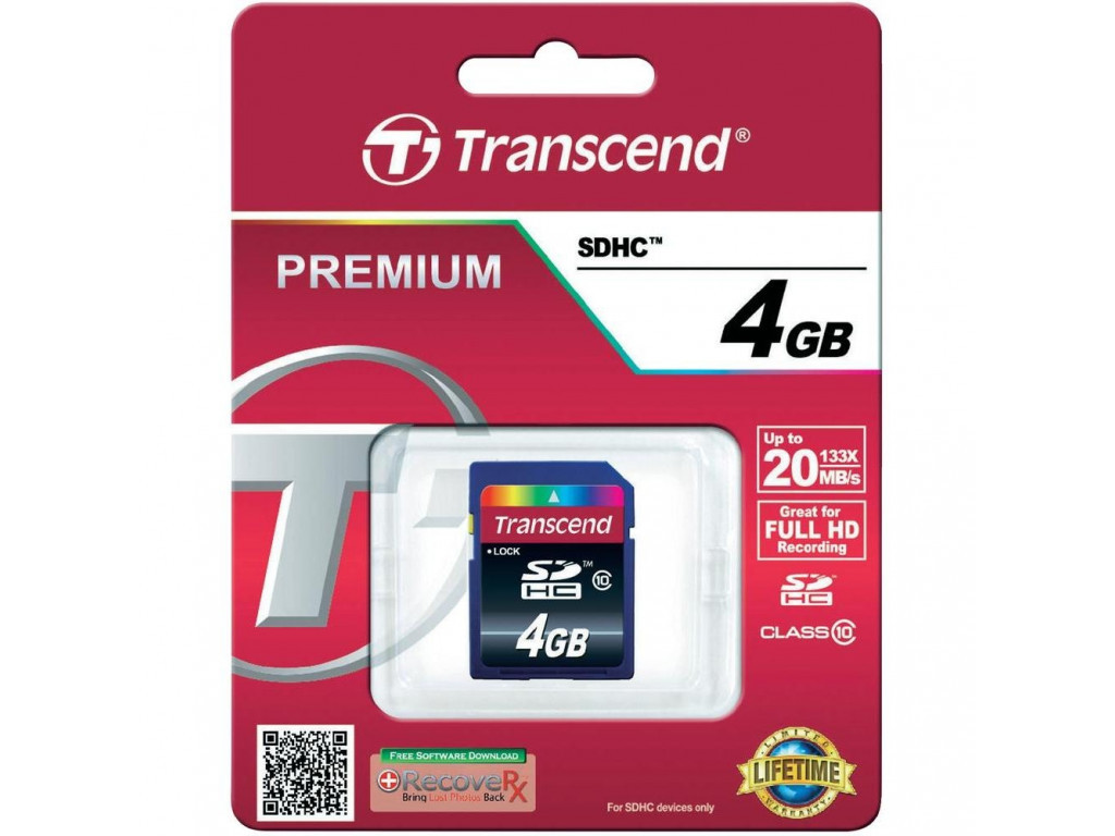 Памет Transcend 4GB SDHC (Class 10) 6441_1.jpg