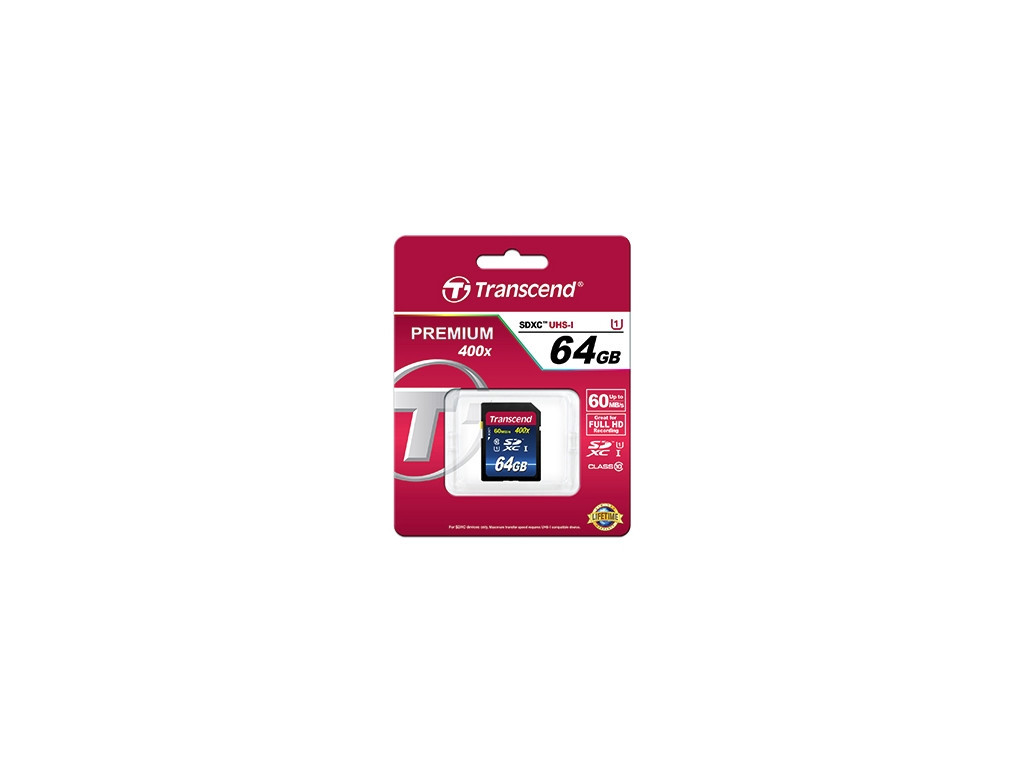 Памет Transcend 64GB SDXC UHS-I Premium (Class 10) 6450_1.jpg