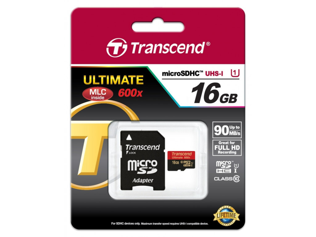 Памет Transcend 16GB micro SDHC UHS-I Ultimate (with adapter 6498_2.jpg