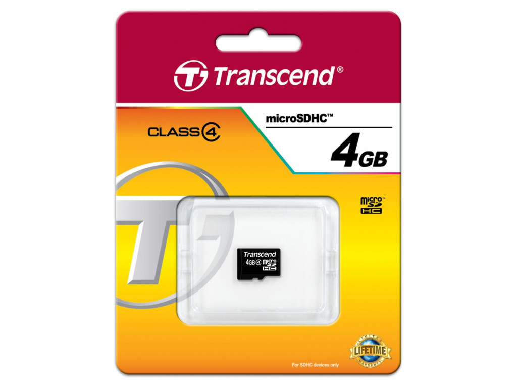 Памет Transcend 4GB microSDHC (No Box & Adapter 6521_1.jpg