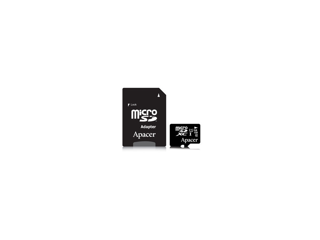 Памет Apacer 64GB Micro-Secure Digital XC UHS-I Class 10 (1 adapter) 15285.jpg