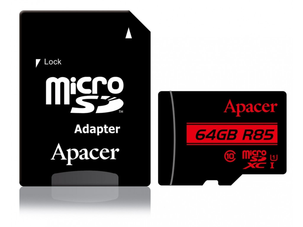 Памет Apacer 64GB microSDXC Class 10 UHS-I (1 adapter) 27234.jpg