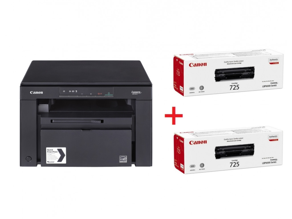 Лазерно многофункционално устройство Canon i-SENSYS MF3010 Printer/Scanner/Copier + 2x Canon CRG-725 19594.jpg