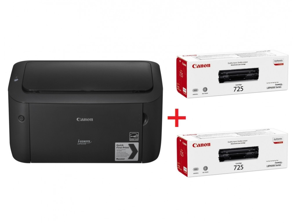 Лазерен принтер Canon i-SENSYS LBP6030B + 2x Canon CRG-725 21250_8.jpg