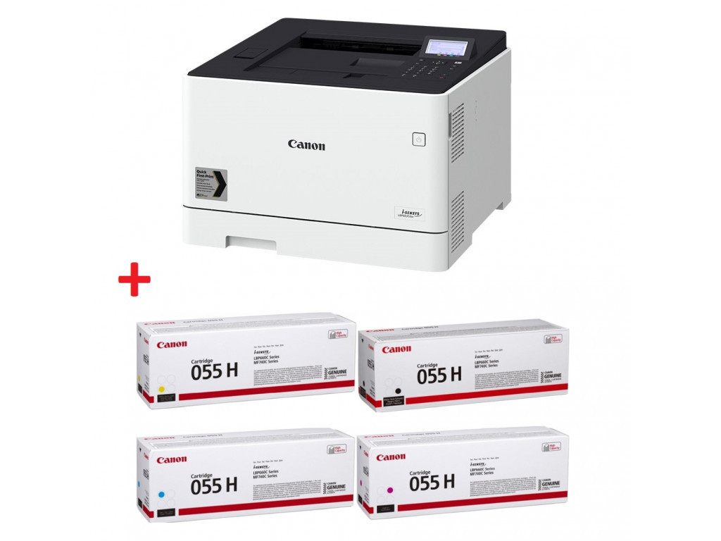 Лазерен принтер Canon i-SENSYS LBP663Cdw + Canon CRG-055H BK + Canon CRG-055H C + Canon CRG-055H M + Canon CRG-055H Y 7169_1.jpg