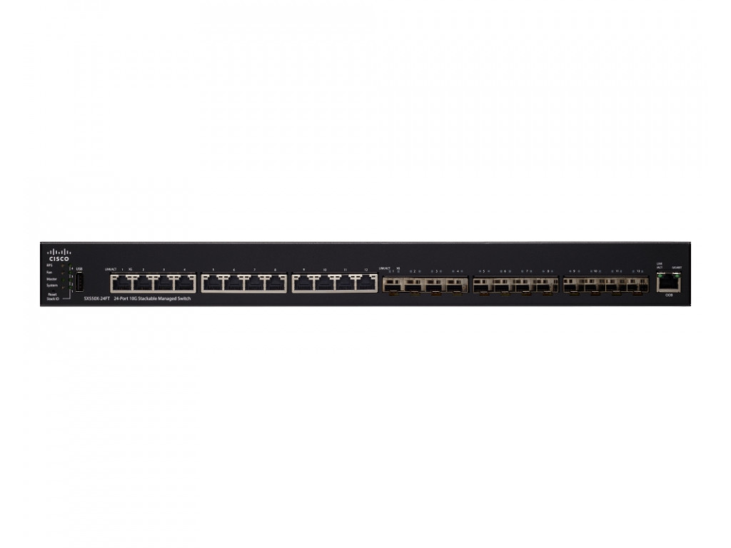 Комутатор Cisco SX550X-24FT 24-Port 10G Stackable Managed Switch 8989_1.jpg