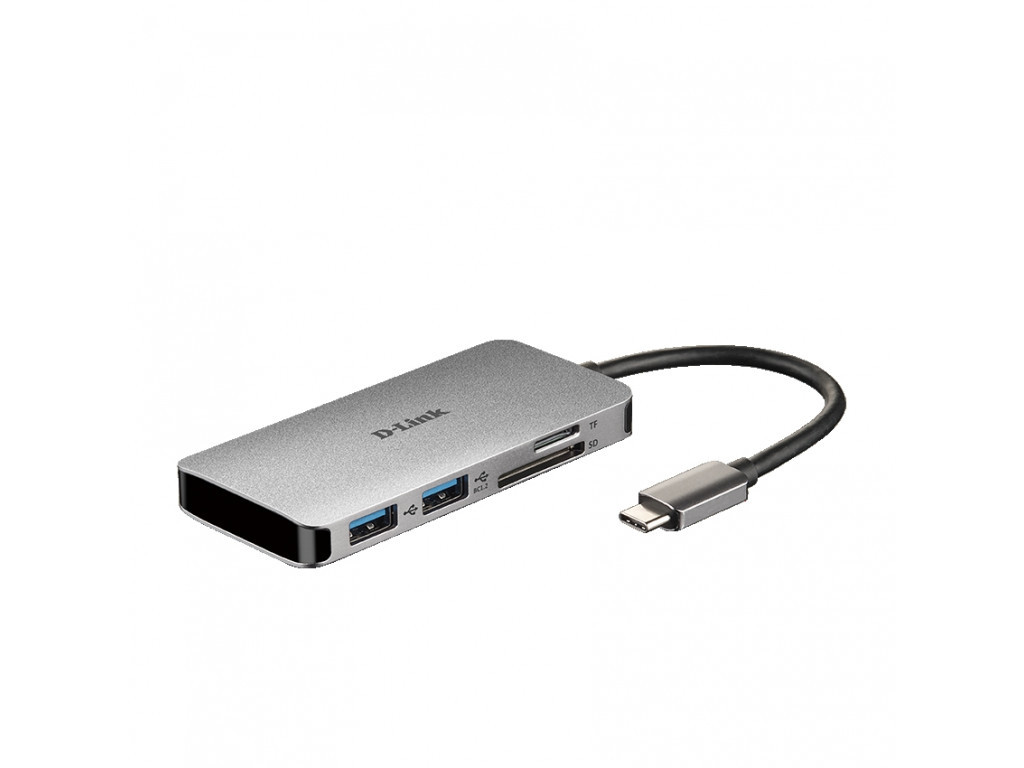 USB хъб D-Link 6-in-1 USB-C Hub with HDMI/Card Reader/Power Delivery 16715_3.jpg