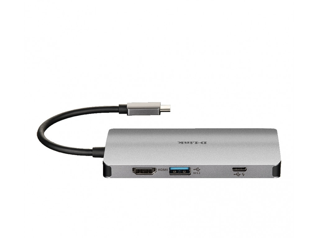 USB хъб D-Link 8-in-1 USB-C Hub with HDMI/Ethernet/Card Reader/Power Delivery 16716_1.jpg