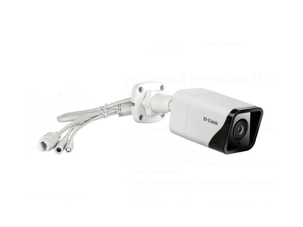 Камера D-Link 4-Megapixel H.265 Outdoor Bullet Camera 17252_10.jpg