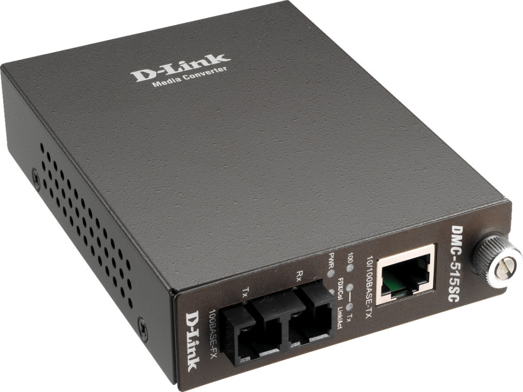 Медиа конвертор D-Link 10/100BaseTX to 100BaseFX Singlemode Media Converter with SC Fiber Connector 17296_1.jpg