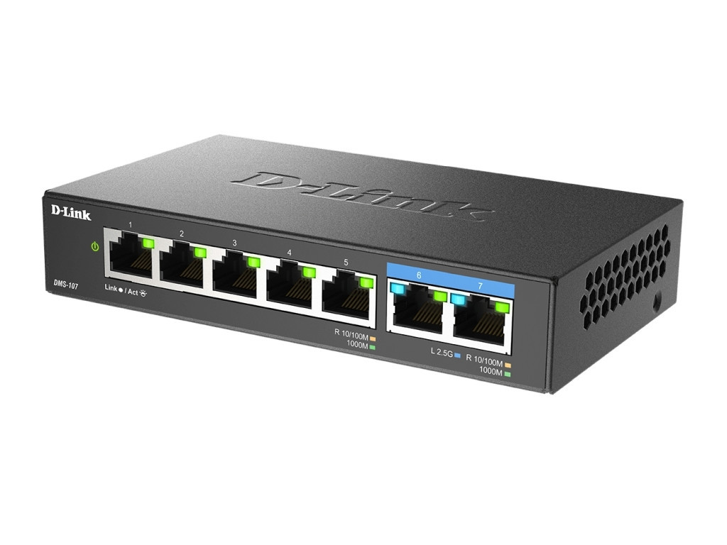 Комутатор D-Link 7-Port Multi-Gigabit Unmanaged Switch 24196_1.jpg