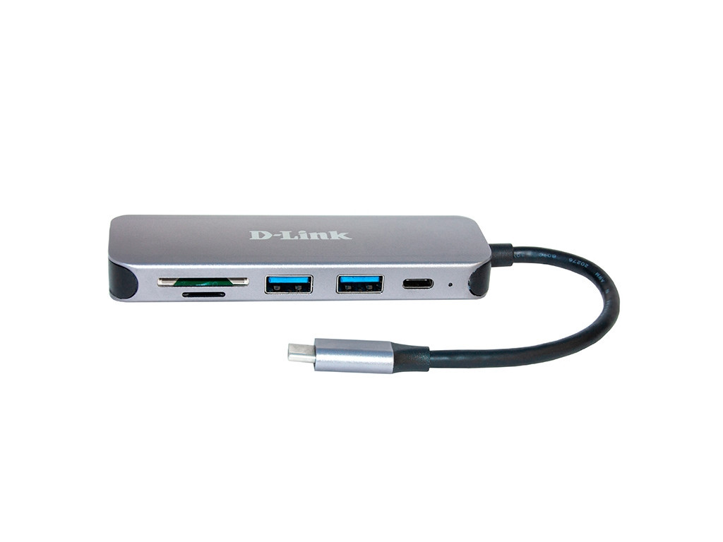 USB хъб D-Link 5-in-1 USB-C Hub with Card Reader 24596_1.jpg