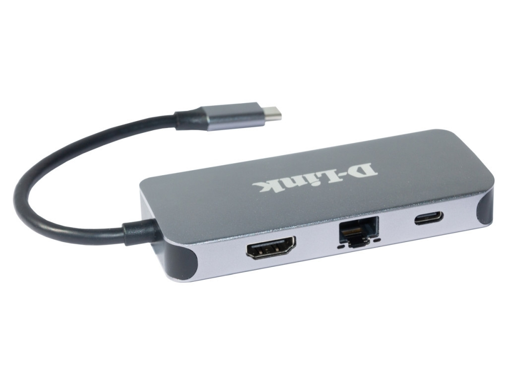 USB хъб D-Link 6-in-1 USB-C Hub with HDMI/Gigabit Ethernet/Power Delivery 24600_1.jpg