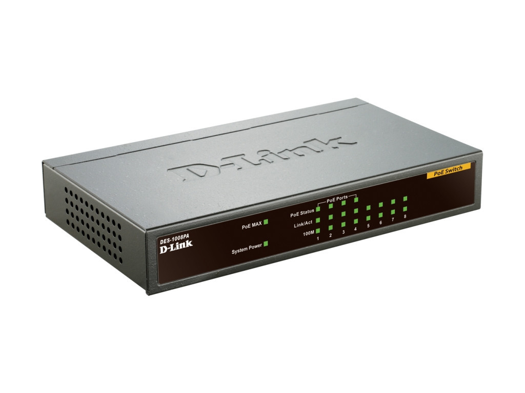 Комутатор D-Link 8-port 10/100 Desktop Switch with 4 PoE Ports 9233.jpg