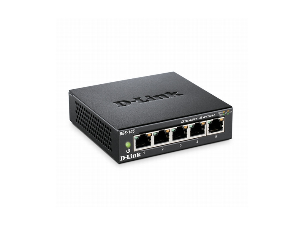 Комутатор D-Link 5-port 10/100/1000 Gigabit Metal Housing Desktop Switch 9244_1.jpg