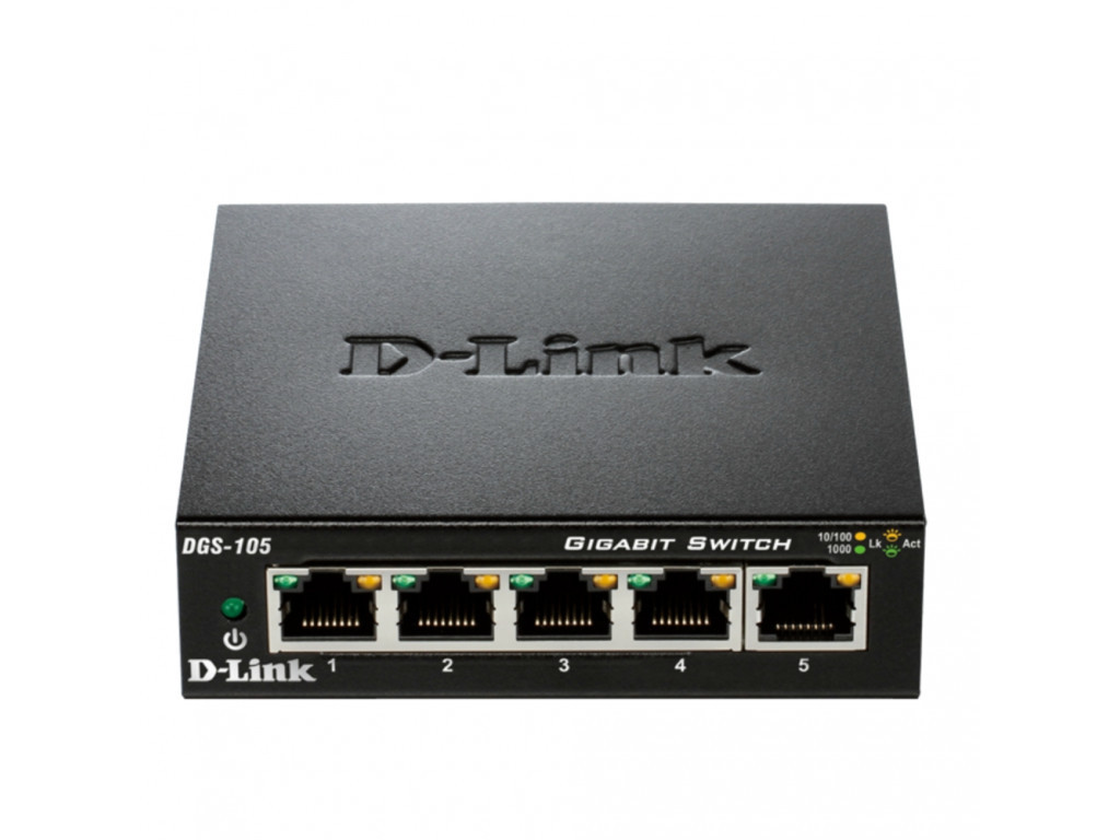 Комутатор D-Link 5-Port Gigabit Ethernet Metal Housing Unmanaged Switch 9245.jpg
