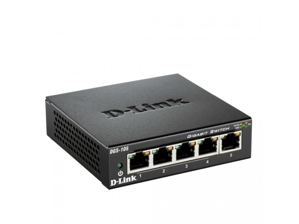 Комутатор D-Link 5-Port Gigabit Ethernet Metal Housing Unmanaged Switch 9245_1.jpg