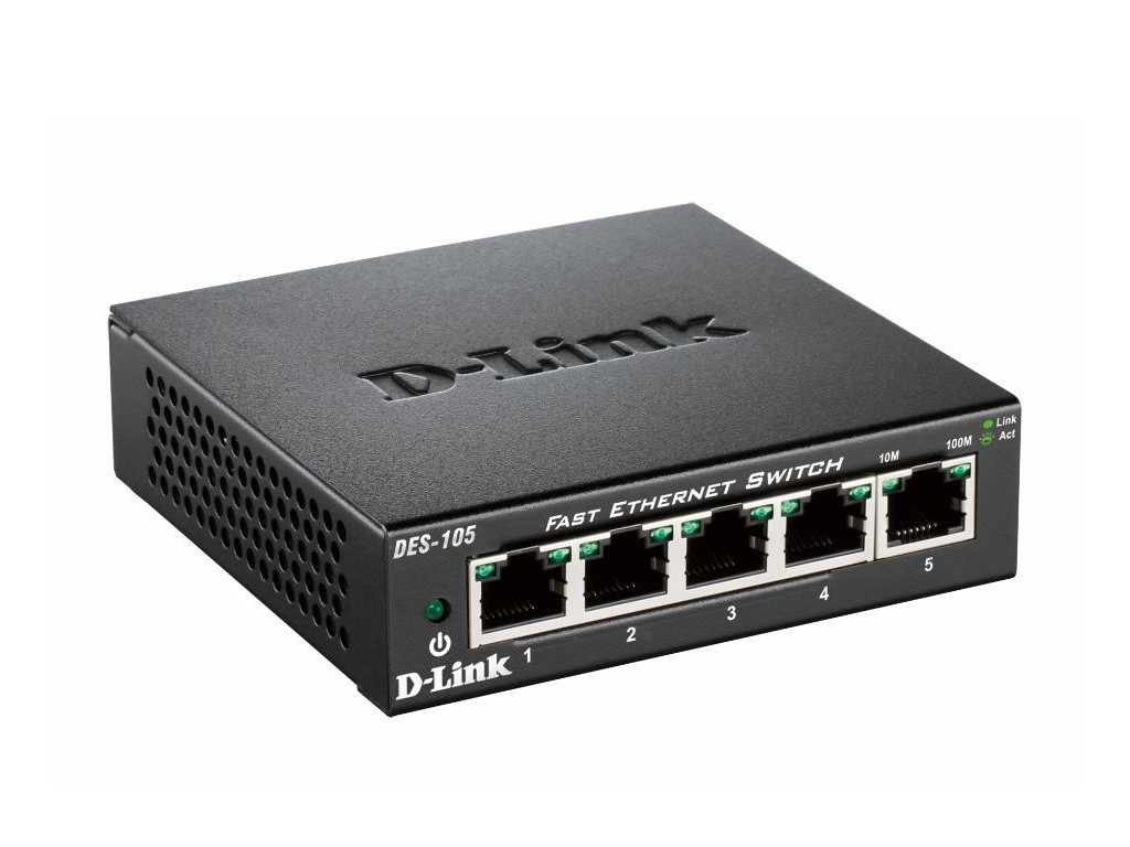 Комутатор D-Link 5-port 10/100 Metal Housing Desktop Switch 9248.jpg