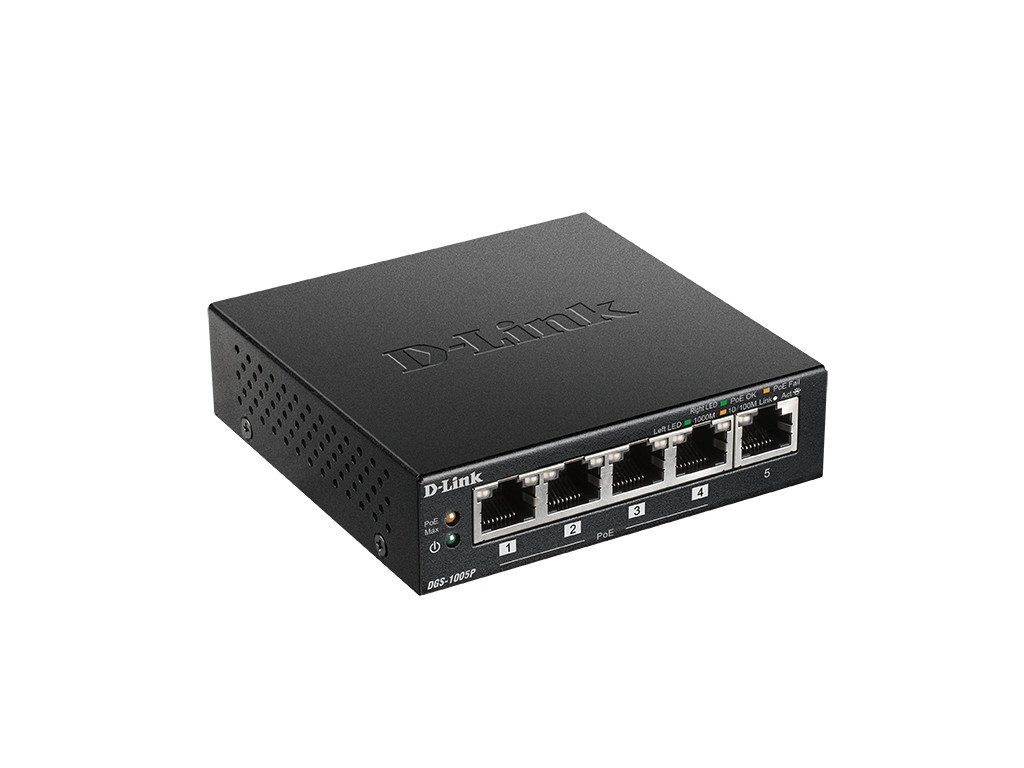 Комутатор D-Link 5-Port Desktop Gigabit PoE+ Switch 9256.jpg