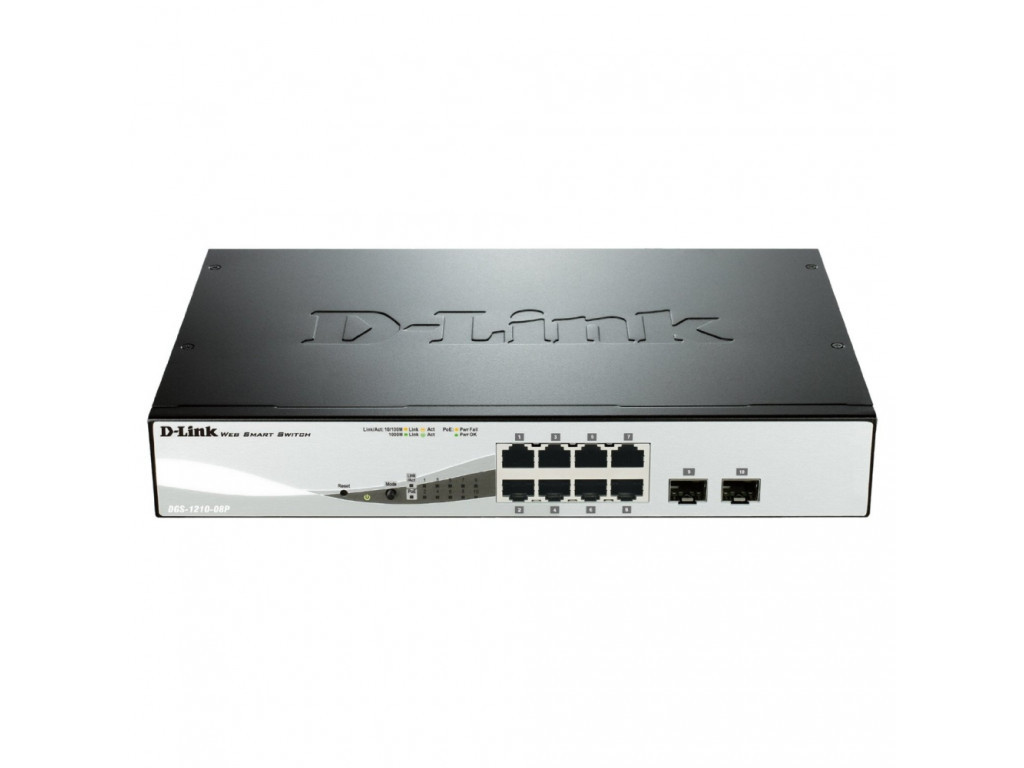 Комутатор D-Link 8-Port Gigabit PoE Smart Switch with 2 SFP ports 9276.jpg