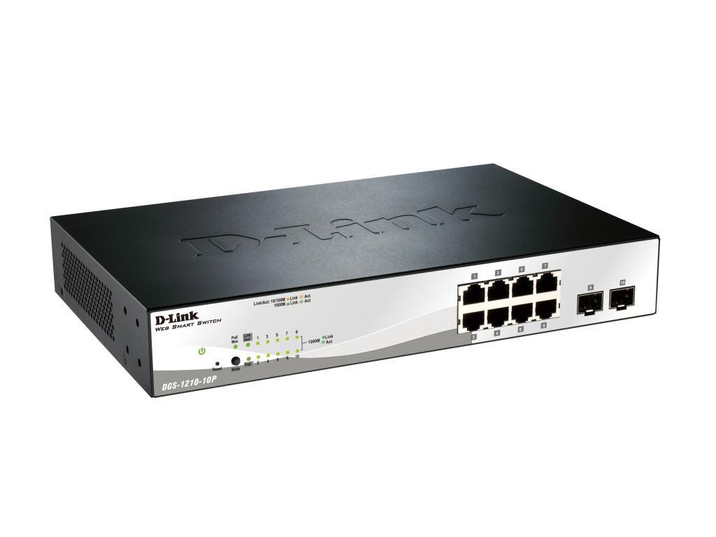 Комутатор D-Link 10-port 10/100/1000 Gigabit PoE Smart Switch including 2 SFP 9278_1.jpg