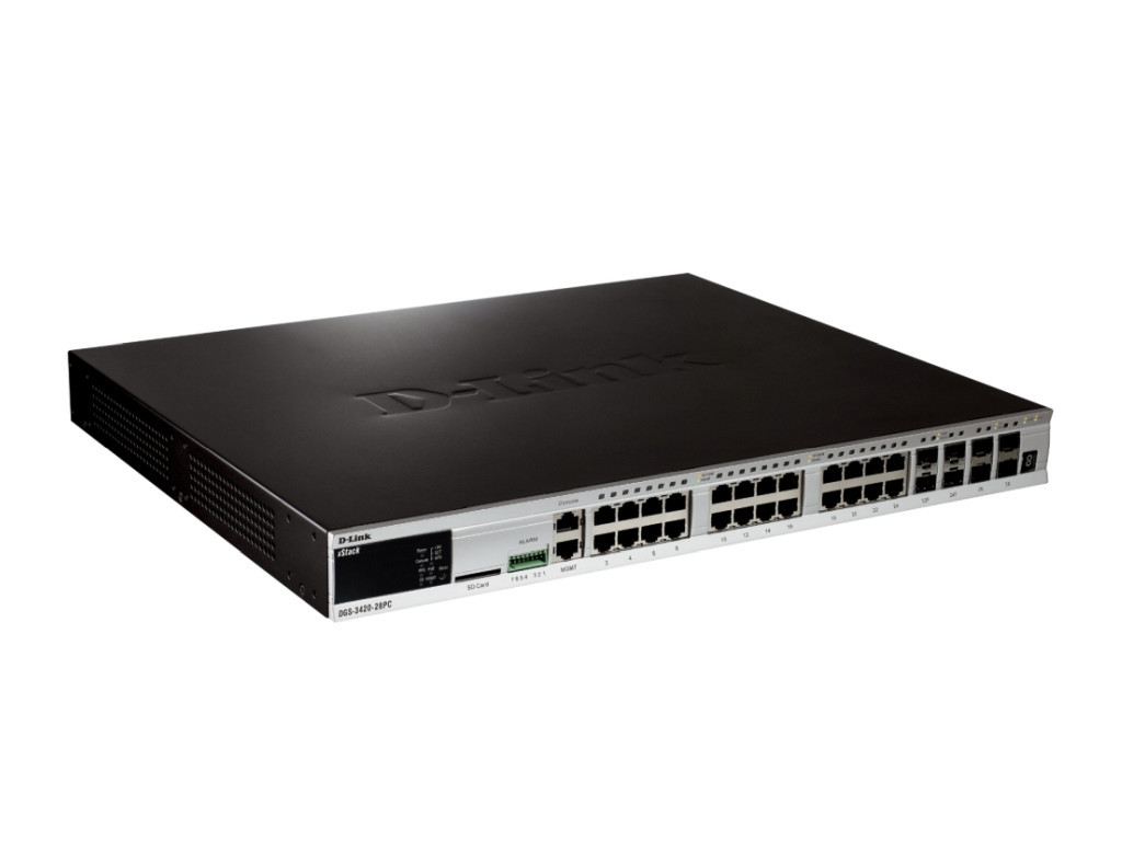 Комутатор D-Link xStack 24-port 10/100/1000 Layer 2+ Stackable Managed PoE Gigabit Switch including 4-port Combo 1000BaseT/SFP plus 4 10GE SFP+ 9300_1.jpg