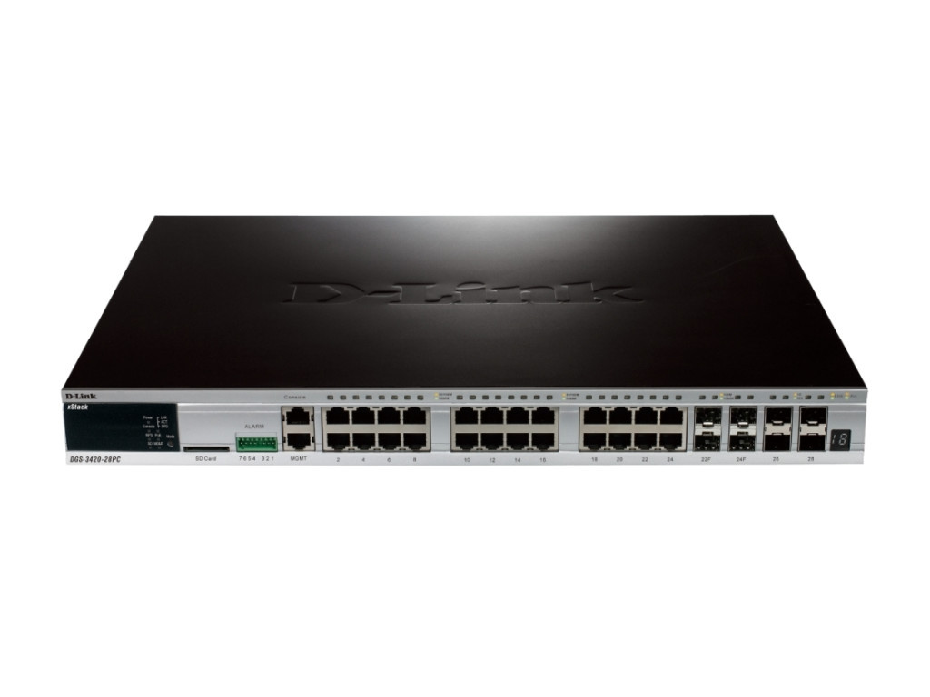 Комутатор D-Link xStack 24-port 10/100/1000 Layer 2+ Stackable Managed PoE Gigabit Switch including 4-port Combo 1000BaseT/SFP plus 4 10GE SFP+ 9300_9.jpg