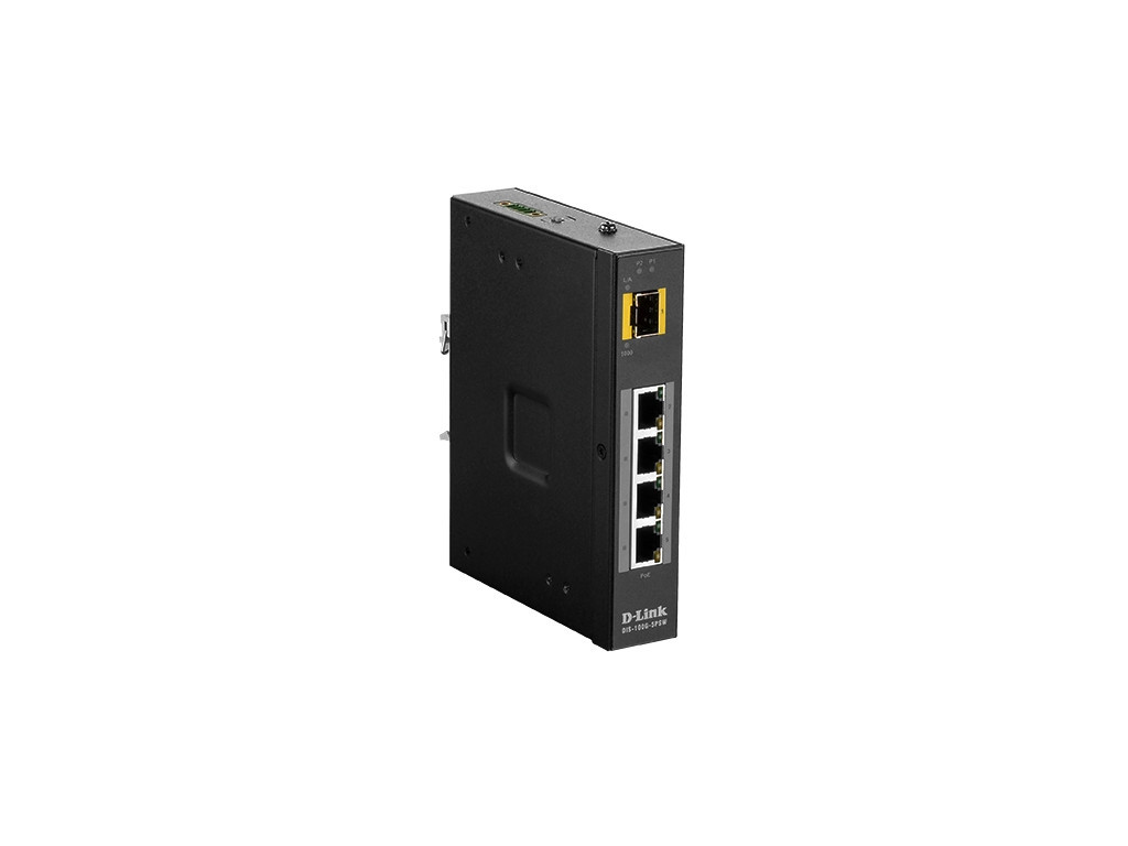 Комутатор D-Link 5 Port Unmanaged Switch with 4 x 10/100/1000BaseT(X) ports (4 PoE) & 1 x 100/1000BaseSFP ports 9351_1.jpg
