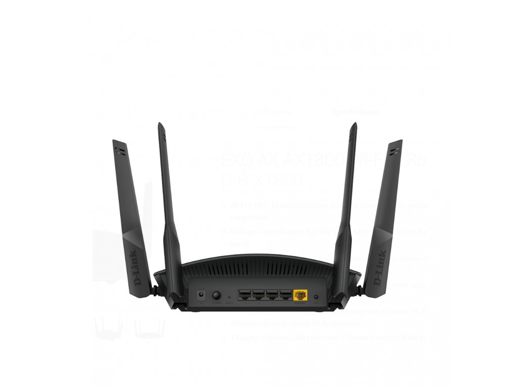 Рутер D-Link Smart AX1800 Wi-Fi 6 Router 9786_1.jpg