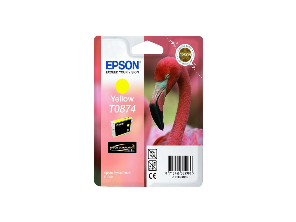 Консуматив Epson T0874 Yellow Ink Cartridge - Retail Pack (untagged) for Stylus Photo R1900 12282_5.jpg
