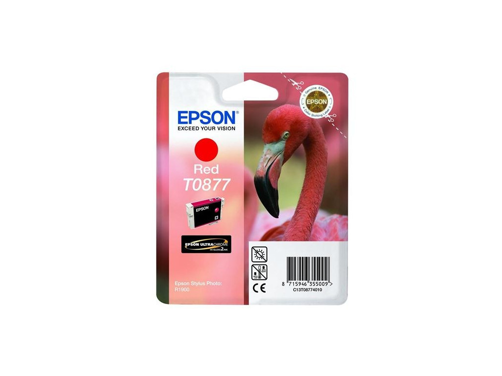 Консуматив Epson T0877 Red Ink Cartridge - Retail Pack (untagged) for Stylus Photo R1900 12283_1.jpg