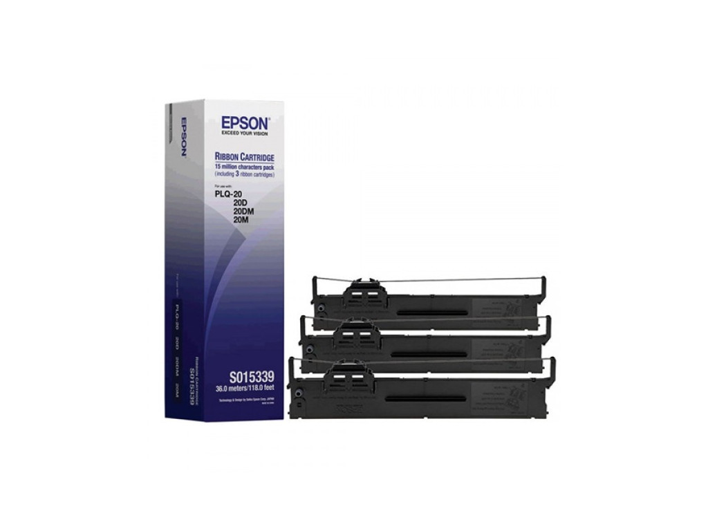 Консуматив Epson Black Fabric Ribbon 3 Pack PLQ-20/20M 12442_2.jpg