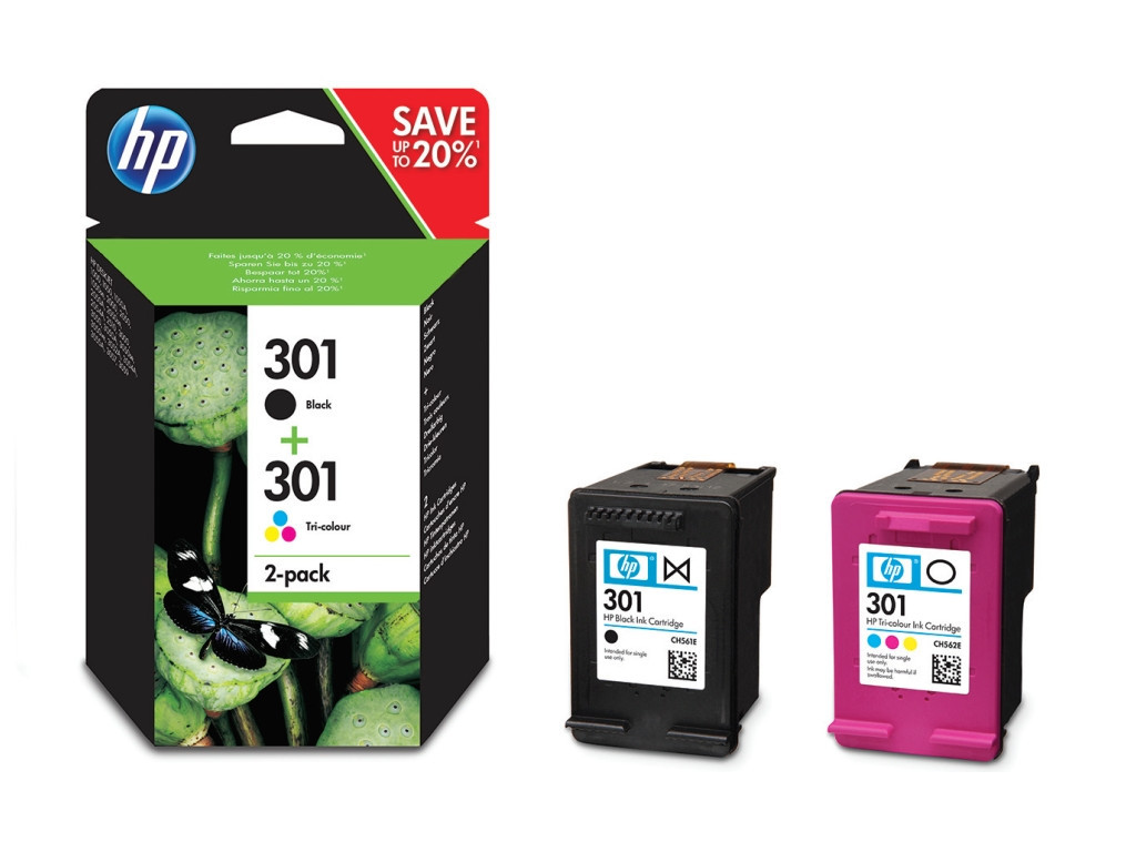 Консуматив HP 301 2-pack Black/Tri-color Original Ink Cartridges 12778_4.jpg