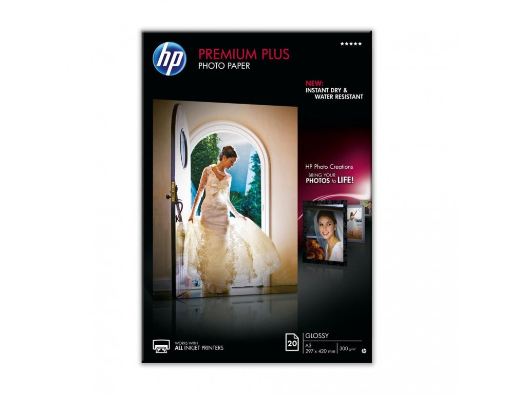 Хартия HP Premium Plus Glossy Photo Paper-20 sht/A3/297 x 420 mm 12819_1.jpg