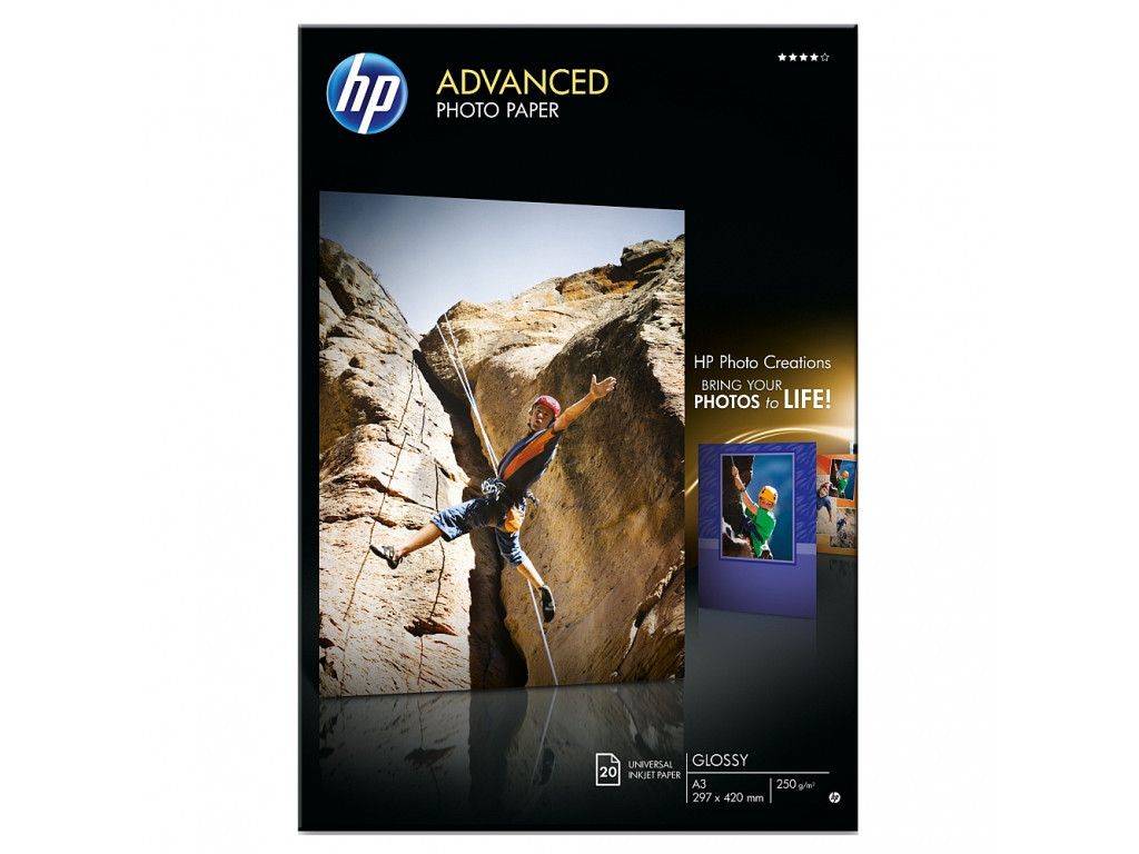 Хартия HP Advanced Glossy Photo Paper-20 sht/A3/297 x 420 mm 12831_1.jpg