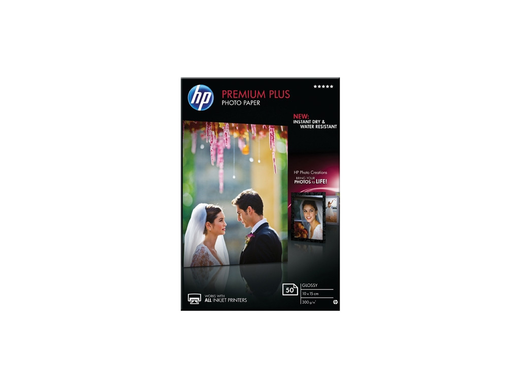 Хартия HP Premium Plus Glossy Photo Paper - 50 sht/10 x 15 cm 12832_1.jpg