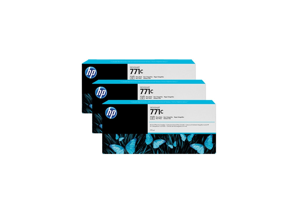 Консуматив HP 771C 3-pack 775-ml Photo Black Designjet Ink Cartridges 13012_1.jpg