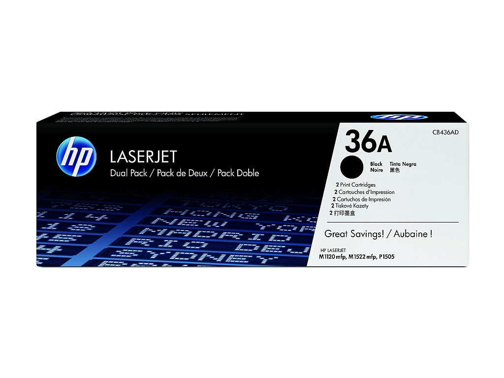 Консуматив HP 36A Black Dual Pack LaserJet Toner Cartridges 13190_1.jpg