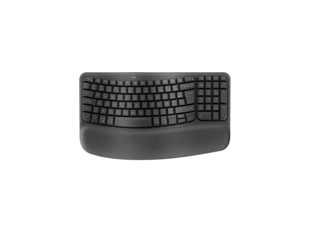Клавиатура Logitech Wave Keys wireless ergonomic keyboard - GRAPHITE - US INT`L - 2.4GHZ/BT - N/A - INTNL-973 - UNIVERSAL 26095.jpg