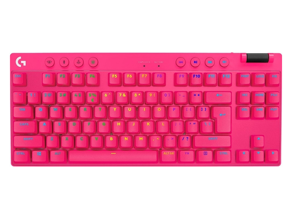 Клавиатура Logitech G PRO X TKL LIGHTSPEED Gaming Keyboard - MAGENTA - US INT'L - 2.4GHZ/BT - N/A - EMEA28-935 - TACTILE 27368_2.jpg