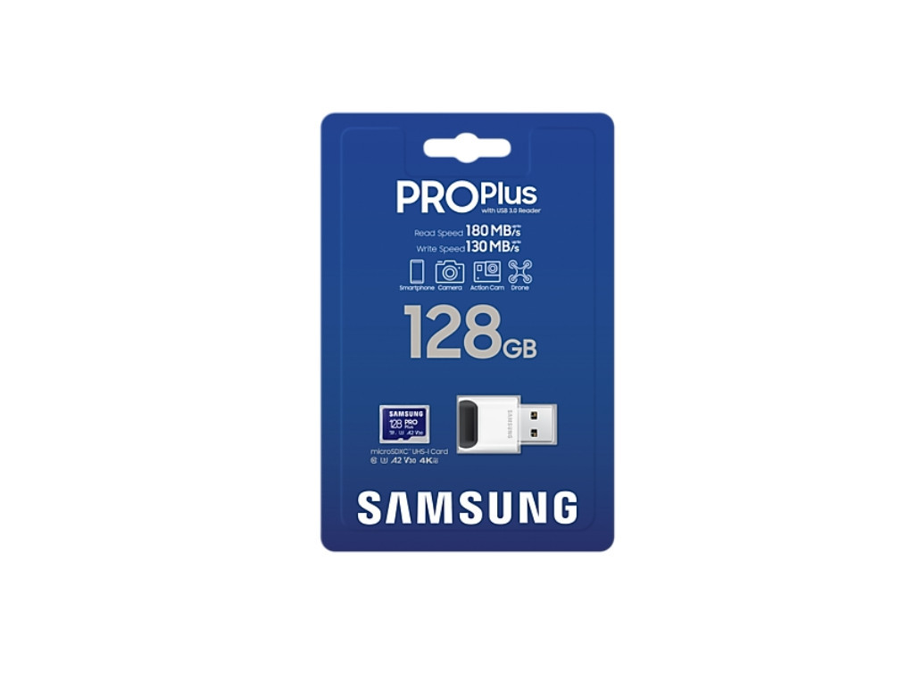 Памет Samsung 128GB micro SD Card PRO Plus with USB Reader 24030_4.jpg