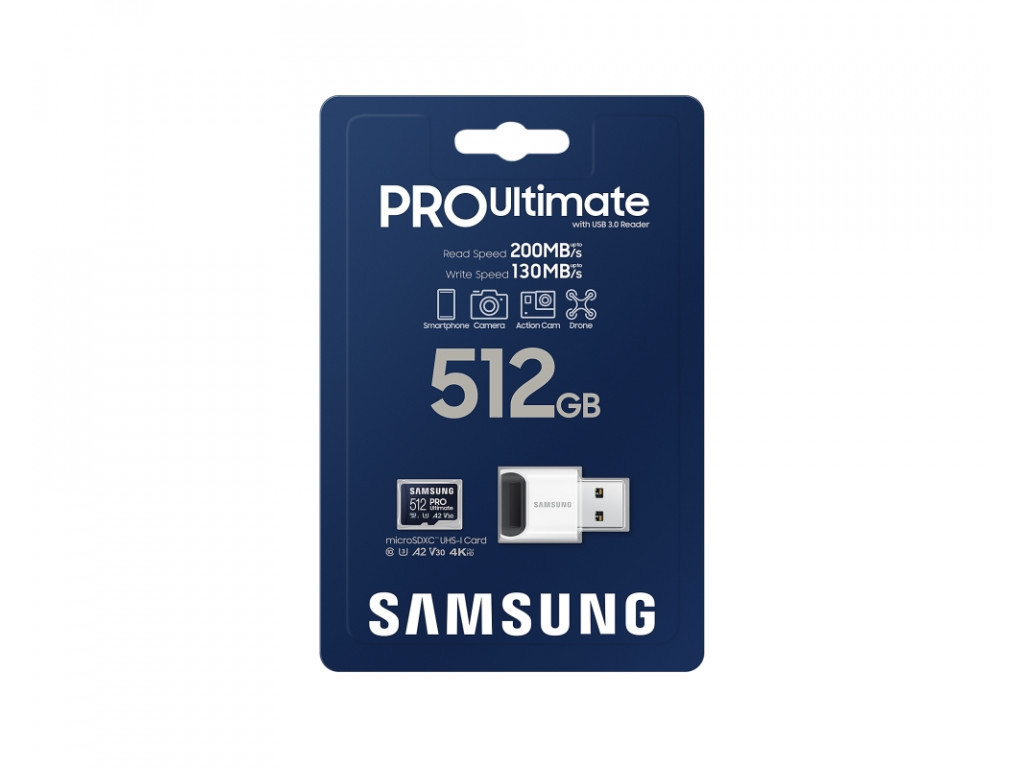 Памет Samsung 512GB micro SD Card PRO Ultimate with USB Reader 26589_5.jpg