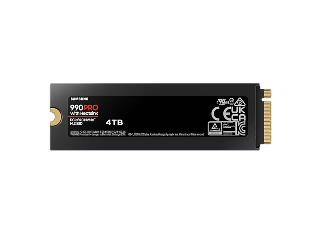 Твърд диск Samsung SSD 990 PRO 4TB Heatsink PCIe 4.0 NVMe 2.0 M.2 V-NAND 3-bit MLC 27243_1.jpg