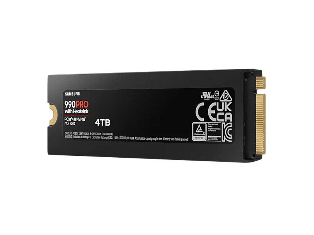 Твърд диск Samsung SSD 990 PRO 4TB Heatsink PCIe 4.0 NVMe 2.0 M.2 V-NAND 3-bit MLC 27243_3.jpg
