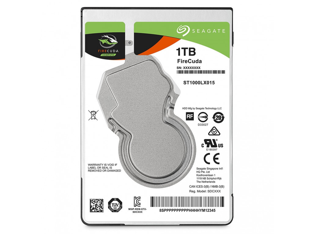 Твърд диск Seagate FireCuda 1TB 5400rpm 128MB SATA3 7mm HYBRID 2 15464_1.jpg